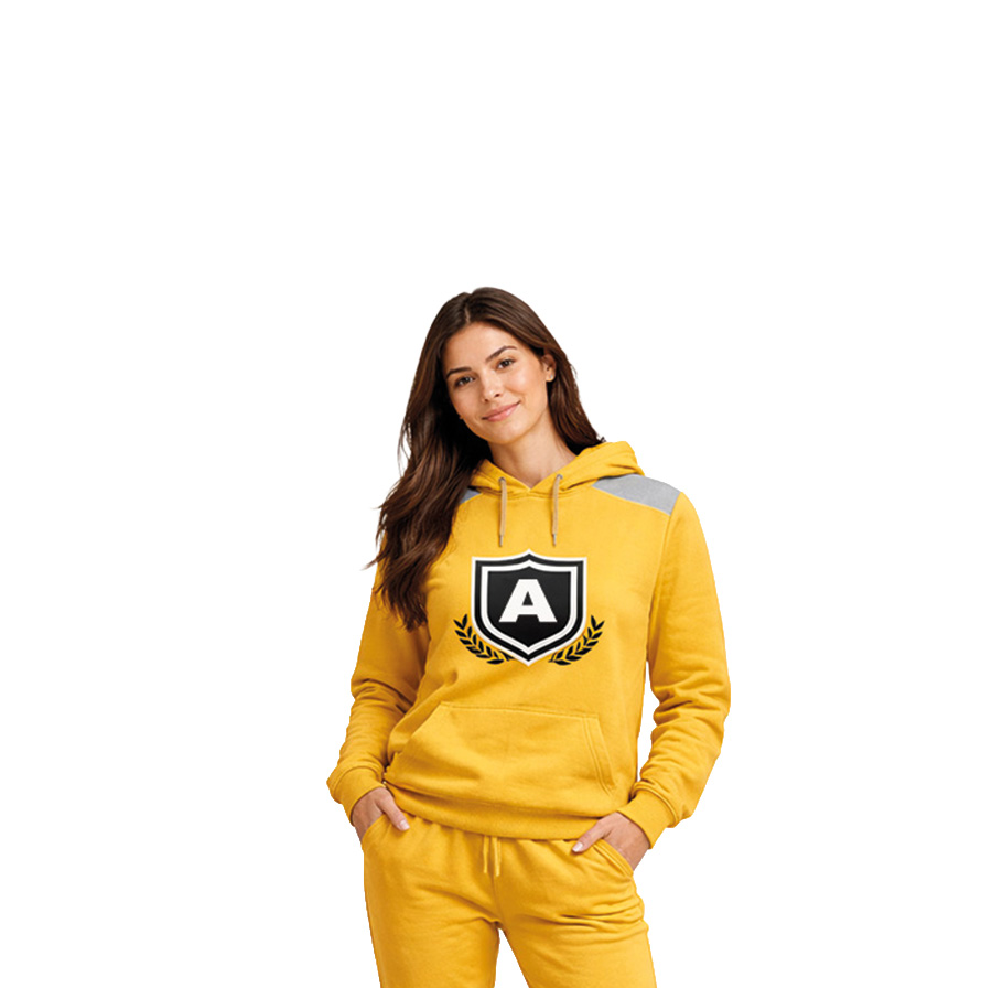 Premium Kapüşonlu Omuz Parçalı Okul Sweatshirt