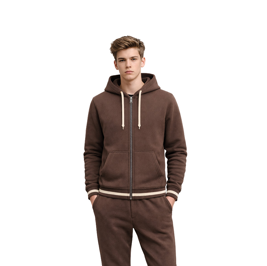 Fermuarlı Kapüşonlu Okul Sweatshirt