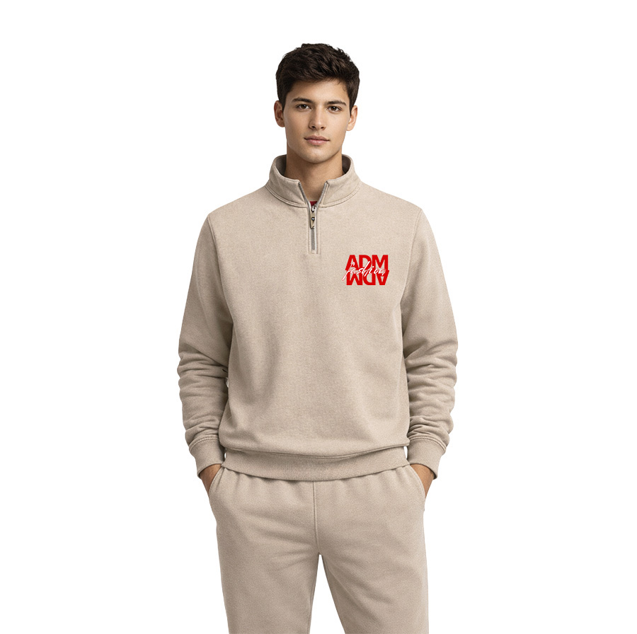 Yarım Fermuarlı Dik Yaka Okul Sweatshirt